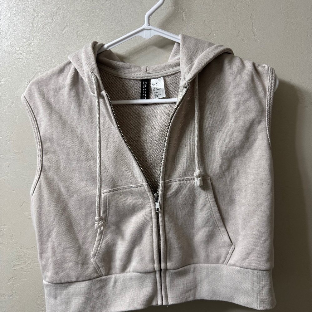 Cracked zip up jacket